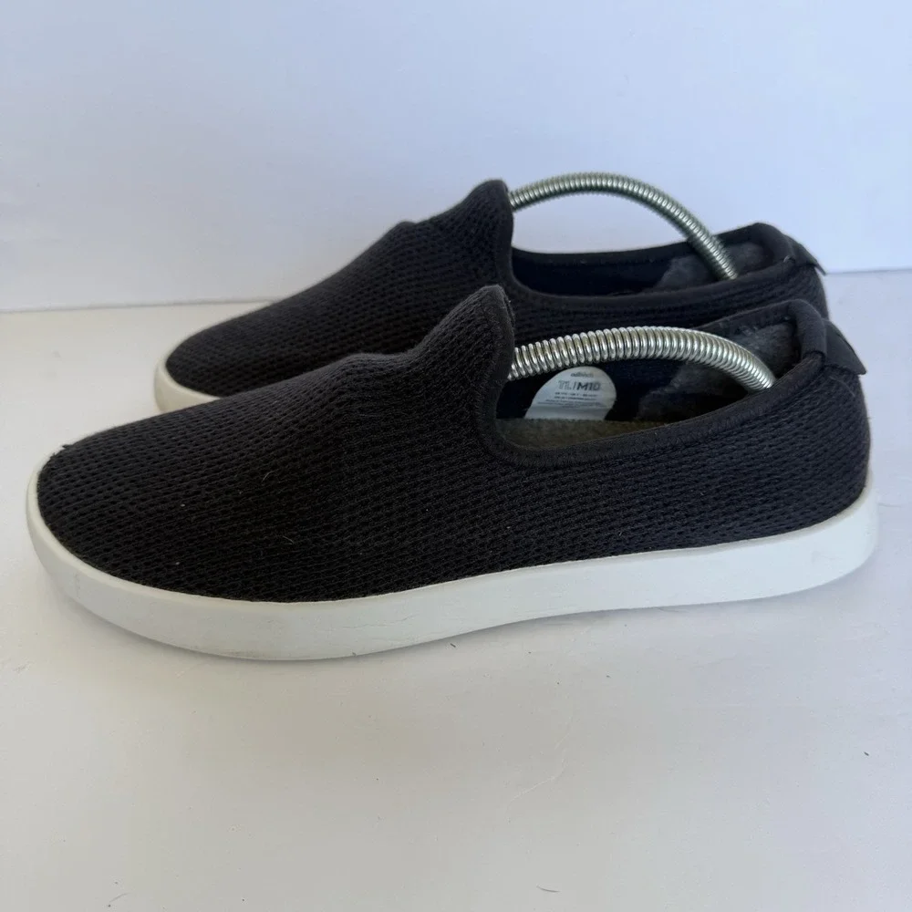 Allbirds Tree Loungers Men's 10 Black Slip On Knit Casual Shoes Sneakers